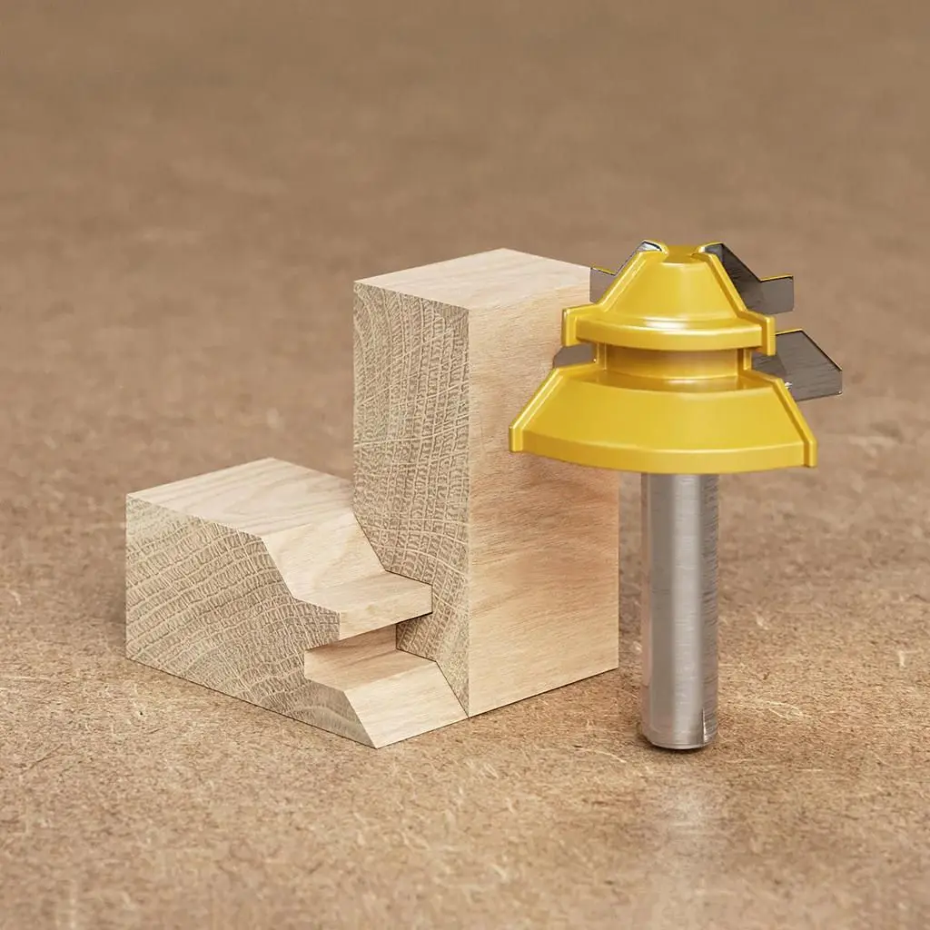 45-degree Lock Miter Router Bit - 1/2" Shank - Image 5