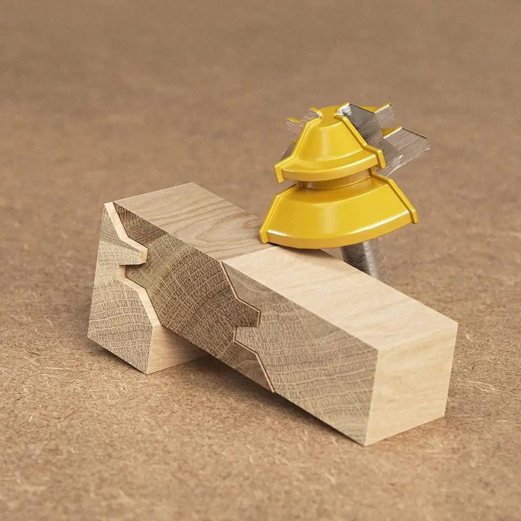 45-degree Lock Miter Router Bit - 1/2" Shank - Image 6