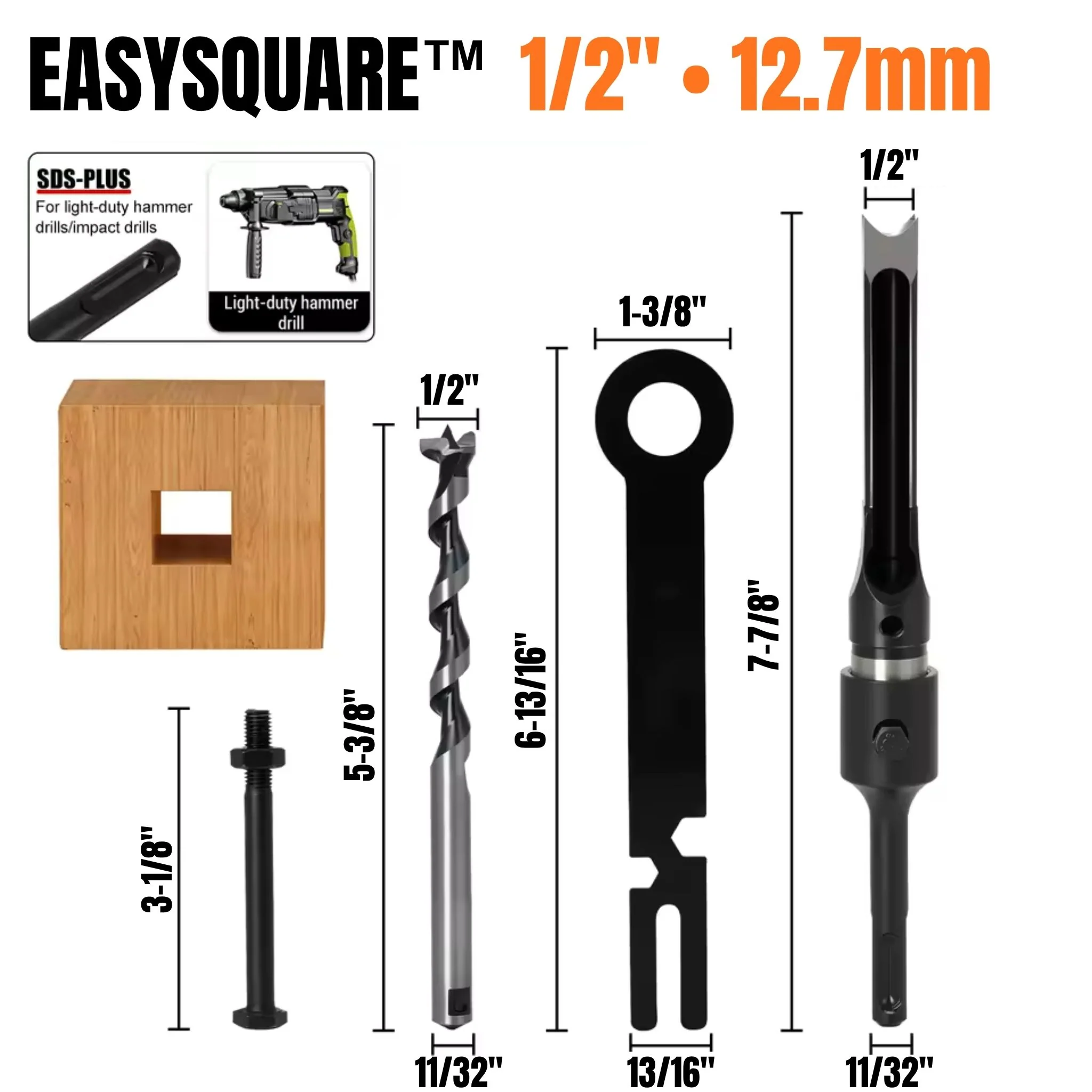 EasySquare™ Adapter for Hammer Drill - Image 2