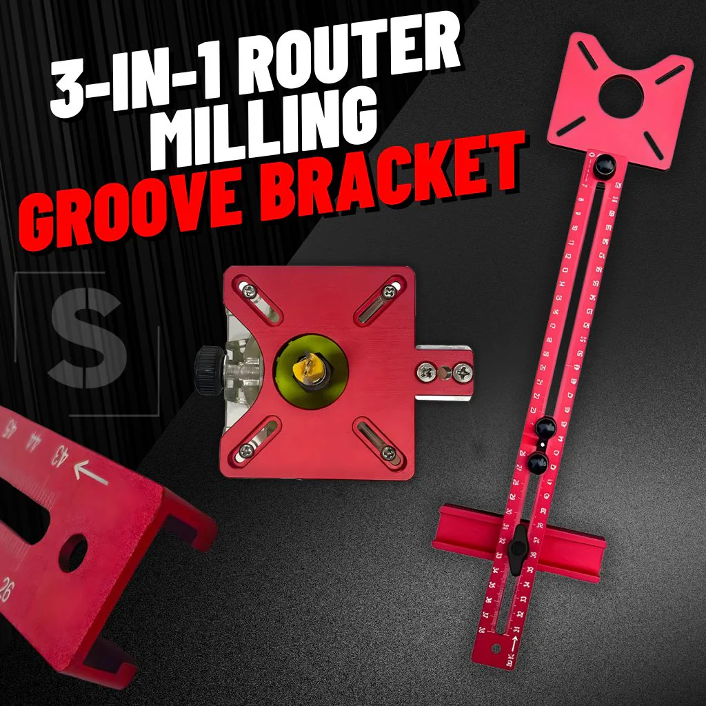SANRICO 3-in-1 Router Milling Groove Bracket
