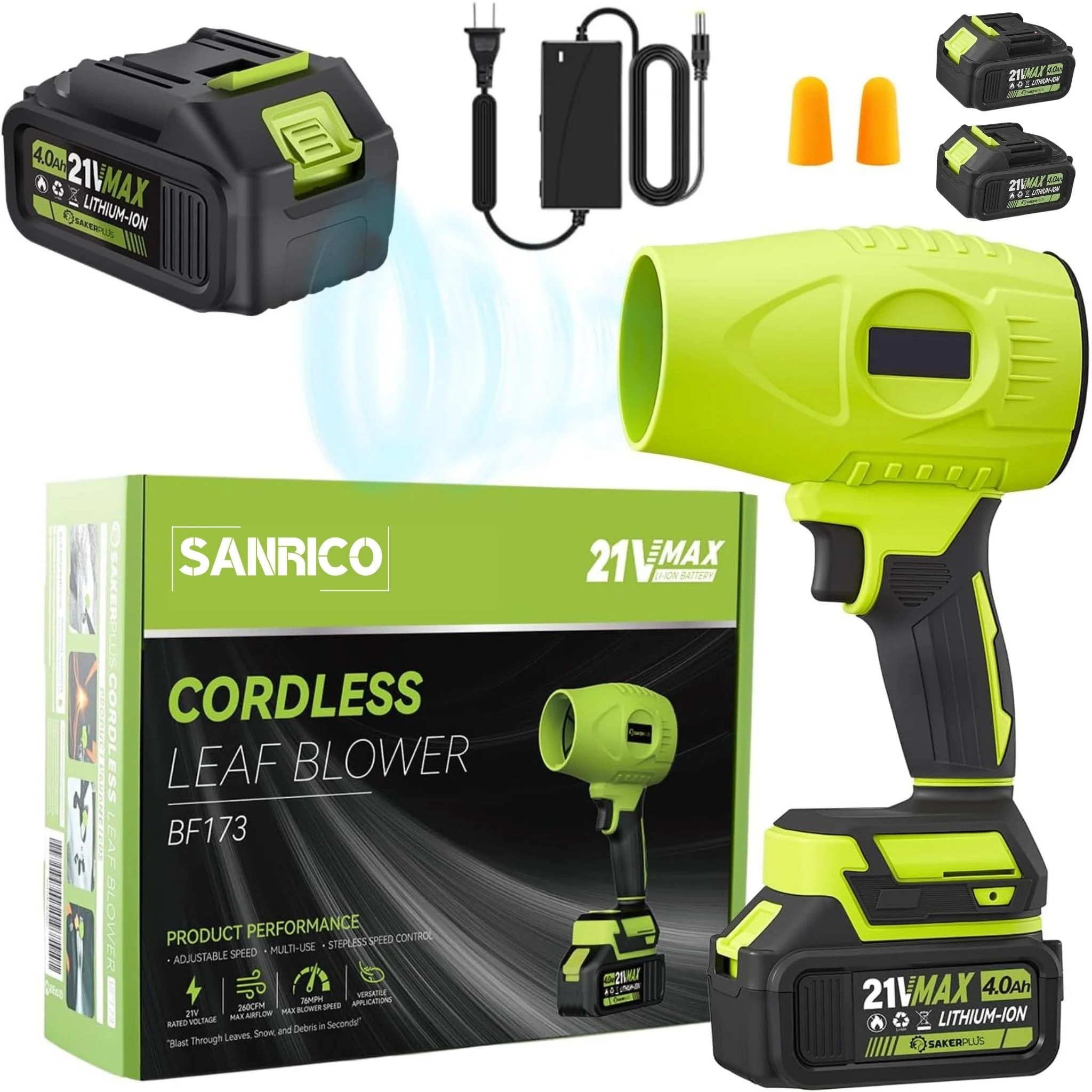 SANRICO Cordless Leaf Blower - Image 8