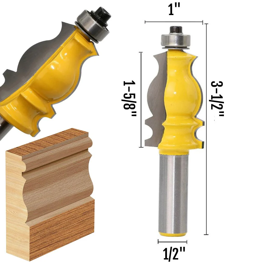 SANRICO Molding Router Bit - 1/2" Shank - Image 2