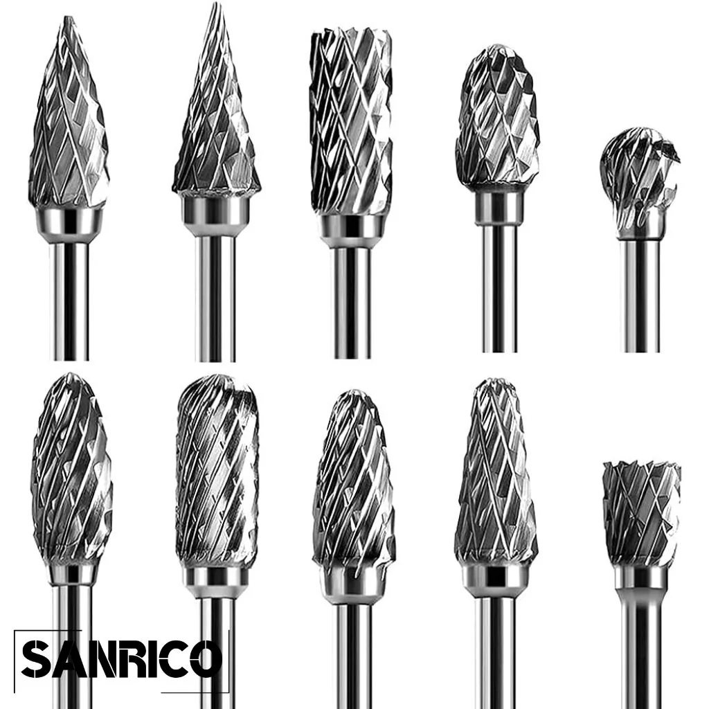SANRICO Rotary Burr Set (10 Pcs) - Image 2