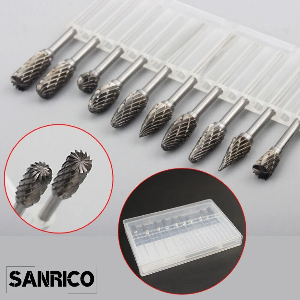 SANRICO Rotary Burr Set (10 Pcs) - Image 4
